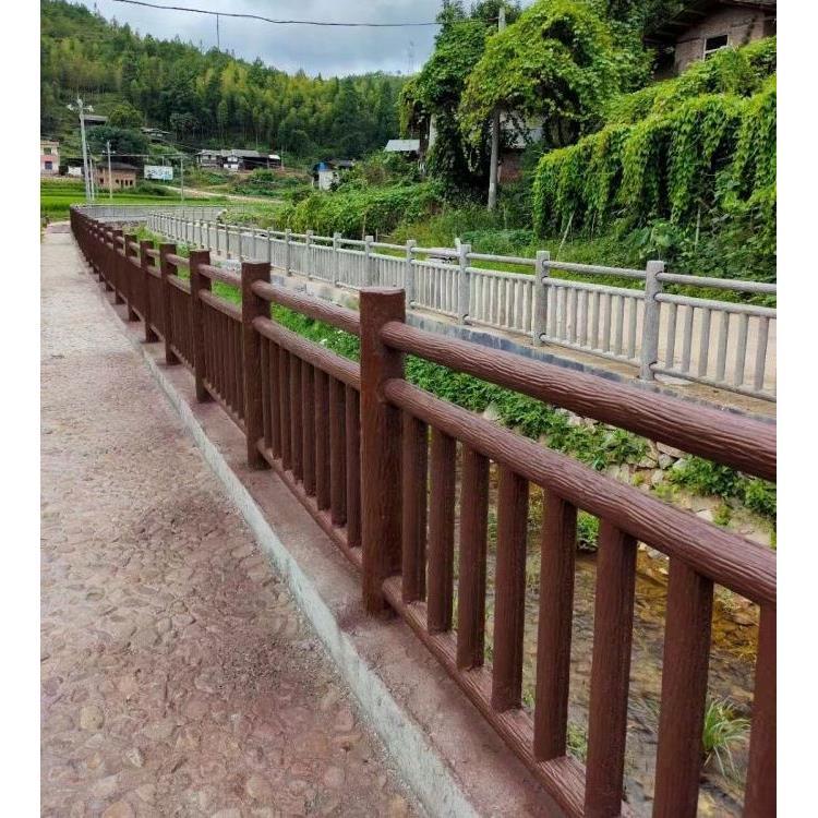 仿古木护栏